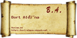 Bort Aléna névjegykártya